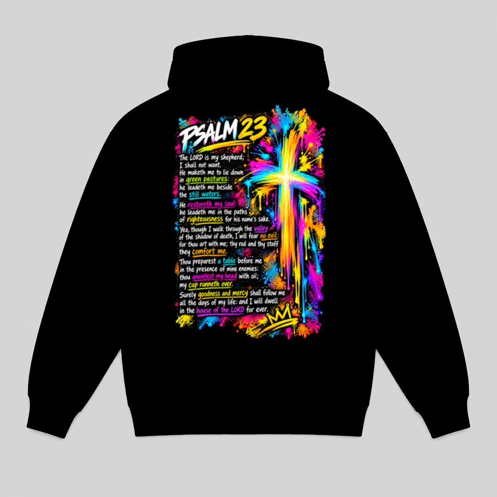 Holy Graffiti back print — Psalm 23